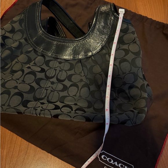 Coach Black Signature Shoulder Bag and Wallet